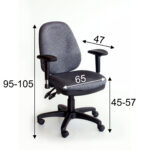 Darbo kėdė SAVONA pilka