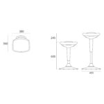 Balansinė taburetė SWING juoda