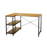 Rašomasis stalas HEDVIG 120x80xH76cm, ąžuolas/juoda