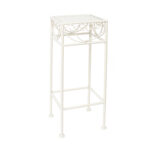 Gėlių stovas SANDY 18x18xH50cm, antikvarinės baltos spalvos