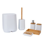 ELOI 6 dalių vonios kambario rinkinys, baltas