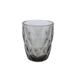 Geriamoji stiklinė žema CORAL 250ml, antracito spalvos