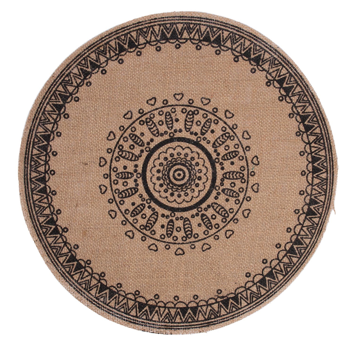 85760 Padėkliukas SOL D41cm, juodas raštas, mišinys - Image 1