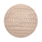 Kiliminė danga VELUTTO-1, D90cm, smėlio/baltos spalvos