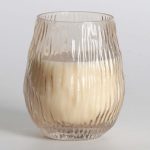 Kvapnioji žvakė stiklinėje NATURE GREEN H10,8cm, prancūziška kriaušė ir frezijos