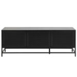 Komoda NEWCASTLE 160x40xH60cm, juoda - Image 3