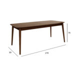 Valgomojo stalas MONTREUX 180/219x90xH75cm, graikinis riešutas - Image 2