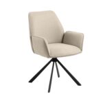 Valgomojo kėdė GLENDA su porankiu, smėlio spalvos