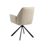 Valgomojo kėdė GLENDA su porankiu, smėlio spalvos - Image 10