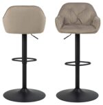 Baro kėdė BROOKE smėlio/juoda - Image 2