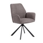 Valgomojo kėdė GLENDA su porankiu, ruda