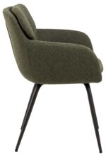 Valgomojo kėdė DORA su porankiu, žalia - Image 2