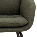 Valgomojo kėdė DORA su porankiu, žalia - Image 7