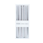 Žvakė CAROLA 25cm sidabrinis perlas