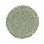 Stalo kilimėlis SUZAN D38cm, džiutas, žalias