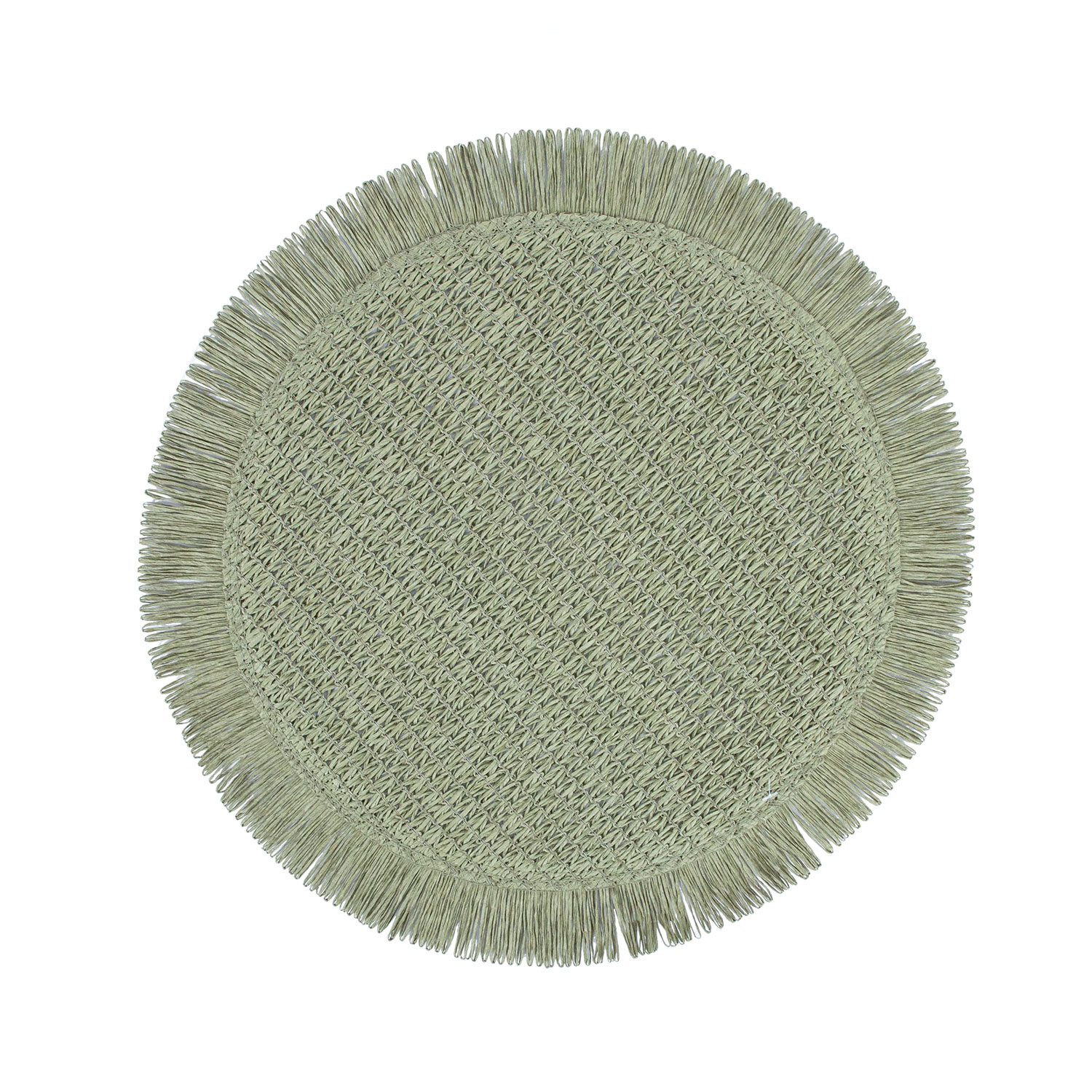 88152 Stalo kilimėlis SUZAN D38cm, džiutas, žalias - Image 1