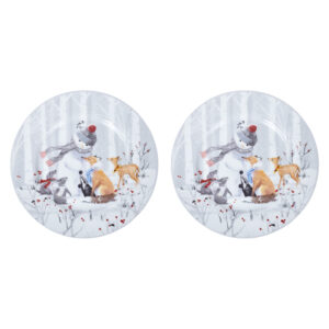 Lėkštės MIA SNOW D26cm 2vnt. dovanų dėžutėje