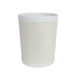 Šiukšliadėžė WILMA 22x22x27,5 cm, balta