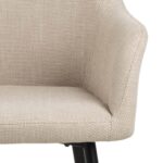 Valgomojo kėdė LIZZY su porankiu, smėlio spalvos - Image 6