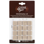 Apsauginės veltinio pagalvėlės 18x18 mm, 16 vnt., smėlio spalvos