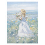 Tapyba aliejiniais dažais 90x120cm, moteris vaikšto