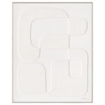 Paveikslas su rėmu 80x100 cm,
balta forma