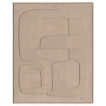 Paveikslas su rėmu 80x100 cm,
šviesiai ruda forma