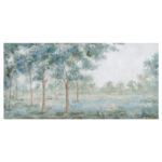 Tapyba aliejiniais dažais 70x150cm, žali medžiai