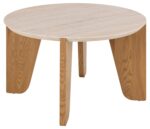 Kavos staliukas DOCKLAND D80xH45cm, smėlio spalvos