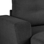 Kampinė sofa-lova WHITBY tamsiai pilka - Image 6