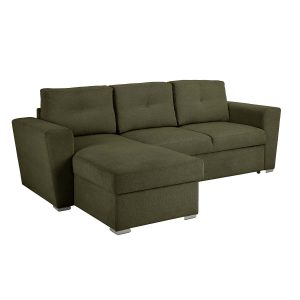 Kampinė sofa-lova WHITBY žalia