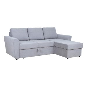 Kampinė sofa-lova INGA pilka
