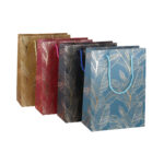 Dovanų maišelis LEAF L, 31x40x12cm, mišinys