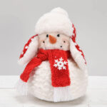 Dekoracija FUN KAI H26cm, sniego senis, raudona