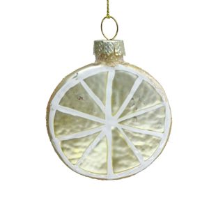 Kalėdų eglutė JOY LEMON 6,5 cm, stiklinė