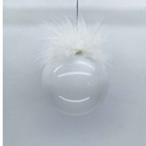 Kalėdų eglutė JOY PEARL D8cm, stiklinė