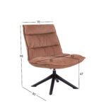 Poilsio kėdė BLIZZARD senos rožinės spalvos - Image 9