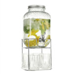 Stiklinių indų +4 akiniai PARTY SET 4L, su stovu - Image 3