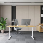 Stalo koja ERGO FIT su 1 varikliu, balta - Image 5