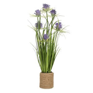 Dirbtinė alyvinė chrizantema H70cm, alyvinė chrizantema