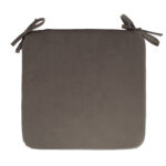 Kėdės pagalvėlė VELVET NEW 39x39xH2,5cm, tamsiai rudos spalvos