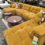 Kampinė U formos sofa FORTE RC, rusvai geltona - Image 10