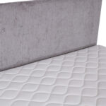 Kontinentinė lova LAARA 90x200 cm, pilka - Image 7