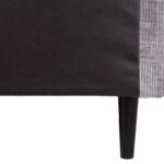 Kontinentinė lova LAARA 90x200 cm, pilka - Image 12