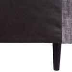 Kontinentinė lova LAARA 120x200 cm, grafito spalvos - Image 12