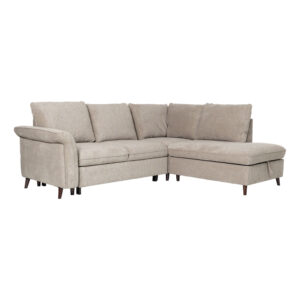 Kampinė sofa-lova LINDY RC, šviesiai ruda