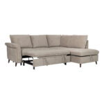 Kampinė sofa-lova LINDY RC, šviesiai ruda - Image 3