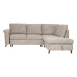 Kampinė sofa-lova LINDY RC, šviesiai ruda - Image 4