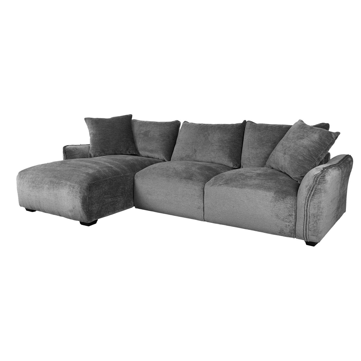 21839 Kampinė sofa DIVI LC, pilka - Image 1