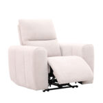 Atlošiamas krėslas MATIAS su elektriniu mechanizmu, šviesios smėlio spalvos - Image 2